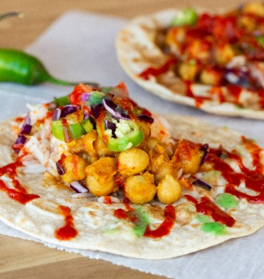 3 Soft Roti Tacos
